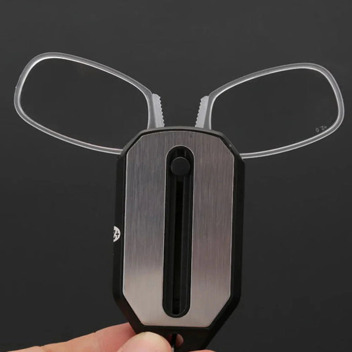 Óculos de Leitura Clip-On Dobrável Ultrafino Premium Portátil Lanus Store 