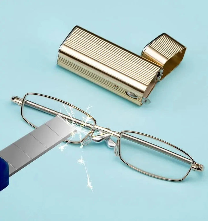 Óculos de Leitura Clip-On Dobrável Ultrafino Premium Portátil Lanus Store 