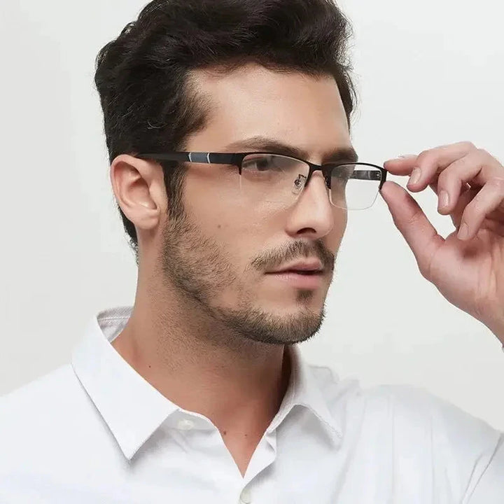 Óculos de Leitura Masculino Anti-Luz Azul Retro Miopia Lanus Store 