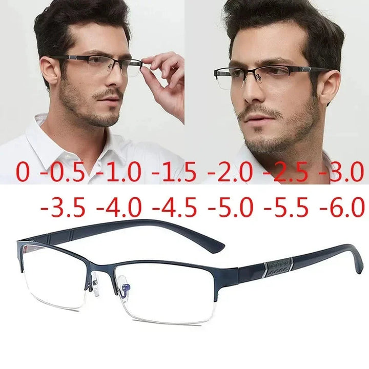 Óculos de Leitura Masculino Anti-Luz Azul Retro Miopia Lanus Store 