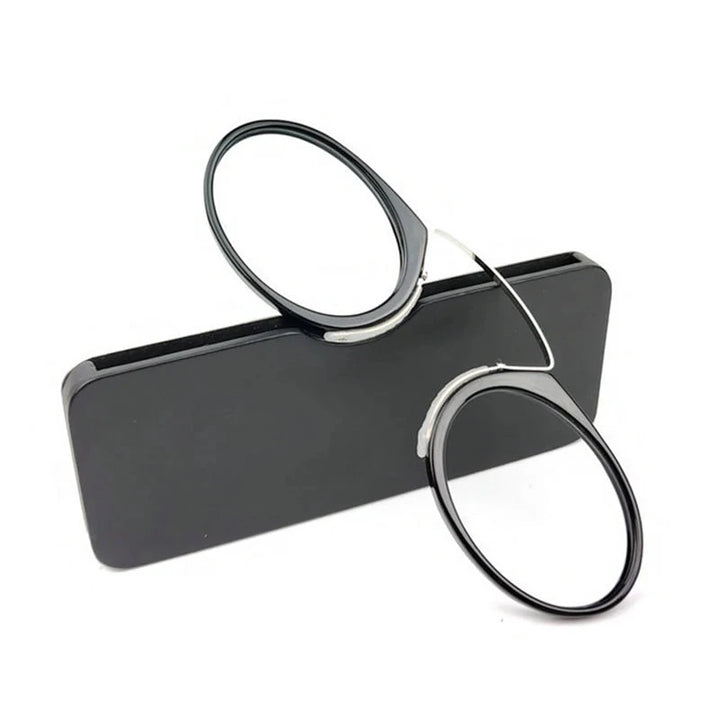 Óculos de Leitura Ultraleves com Clipe Portátil Evunhuo Lanus Store black +350 