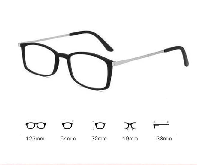 Optical Portable Reading Glasse Men Blue Light TR90 Square Glasses For Farsightedness Gafas Lectura+1+1.5+2+2.5+3 Lanus Store 