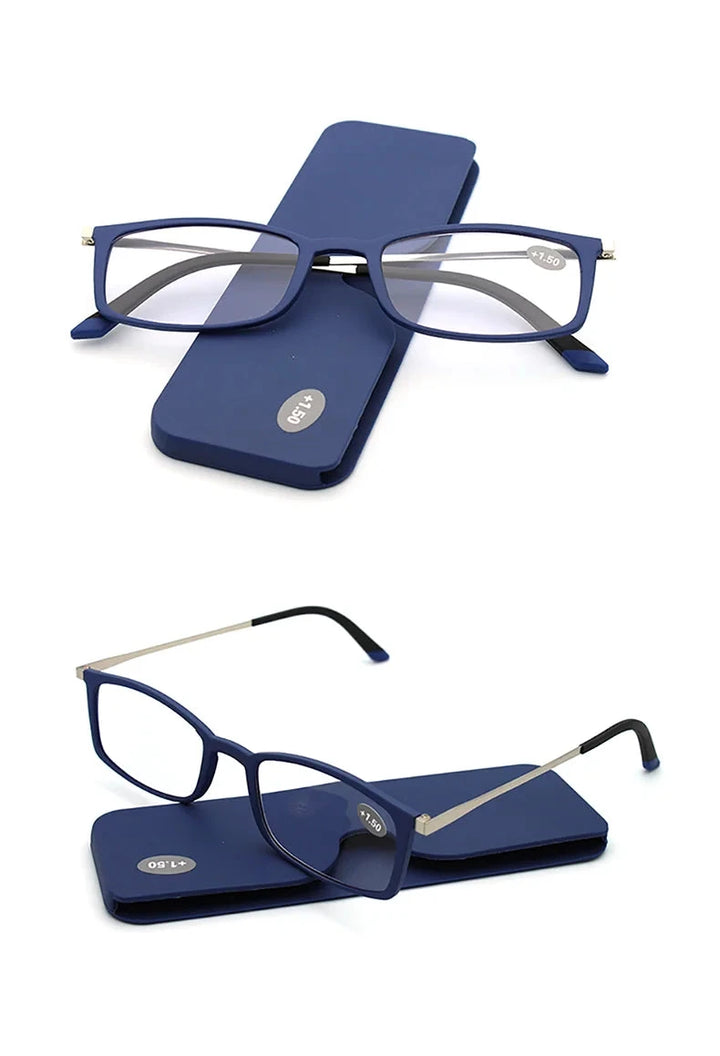 Optical Portable Reading Glasse Men Blue Light TR90 Square Glasses For Farsightedness Gafas Lectura+1+1.5+2+2.5+3 Lanus Store 