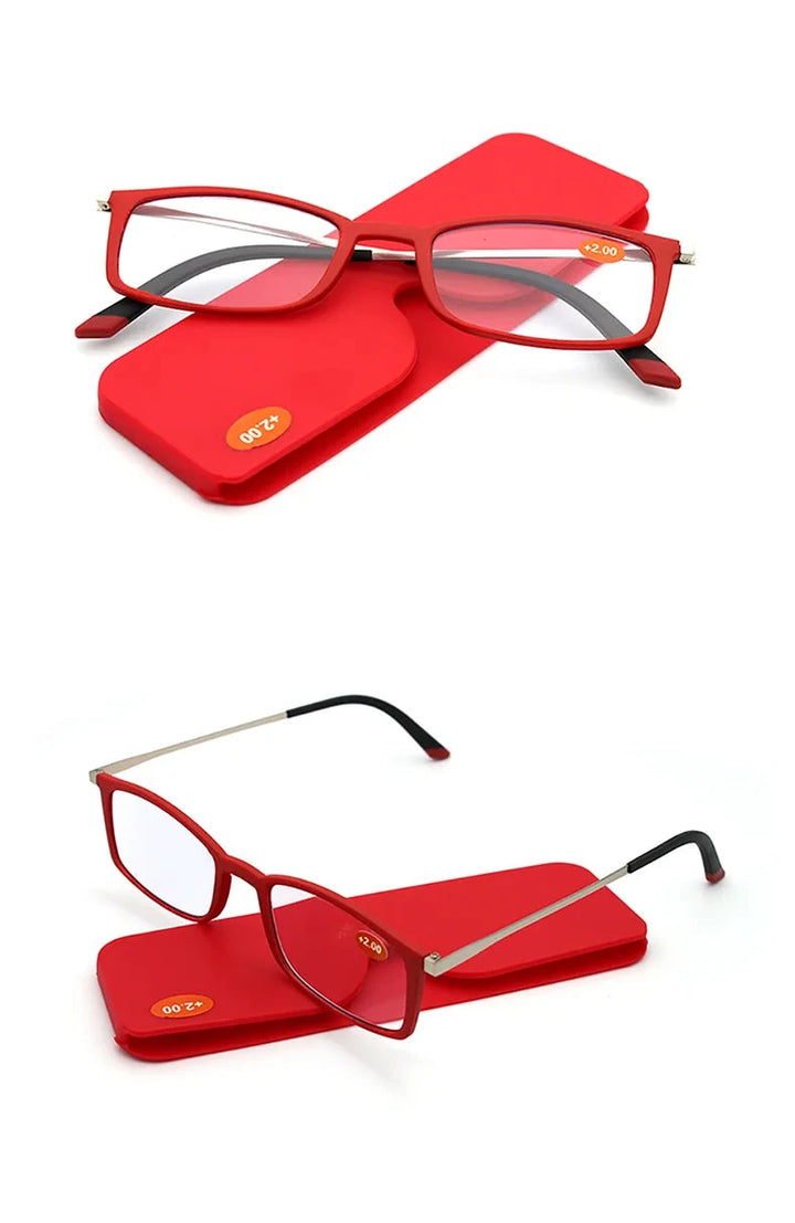 Optical Portable Reading Glasse Men Blue Light TR90 Square Glasses For Farsightedness Gafas Lectura+1+1.5+2+2.5+3 Lanus Store 