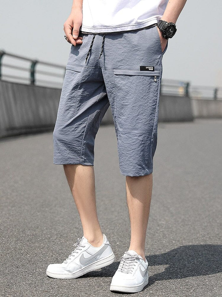 Bermuda Capri Masculina Casual - Short REF0003 Lanus Store PP Bermuda Capri Masculina Azul 