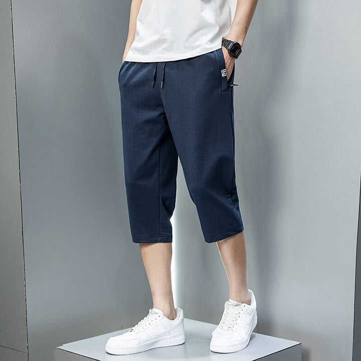Bermuda Casual Masculina Moletom - Short REF0002 Lanus Store Bermuda Casual Masculina Azul PP 