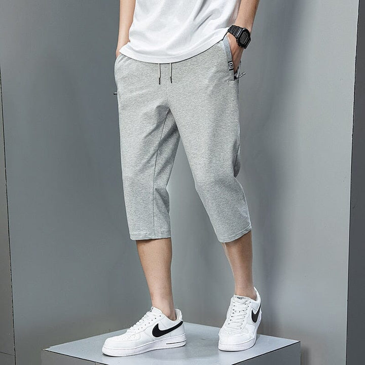 Bermuda Casual Masculina Moletom - Short REF0002 Lanus Store Bermuda Casual Masculina Cinza PP 