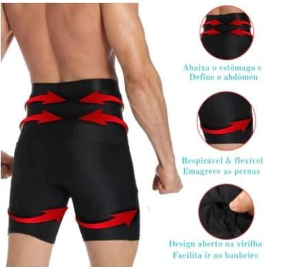 Bermuda de Alta Compressão Masculina Emagrecedora Lanus Store 