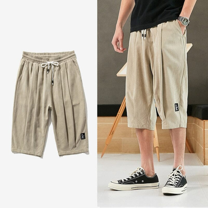 Bermuda Jogger Masculina - Short REF0001 Lanus Store PP Bermuda Jogger Masculina Caqui 