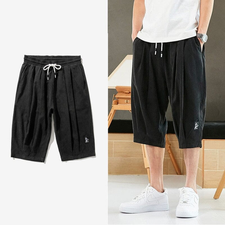 Bermuda Jogger Masculina - Short REF0001 Lanus Store PP Bermuda Jogger Masculina Preta 
