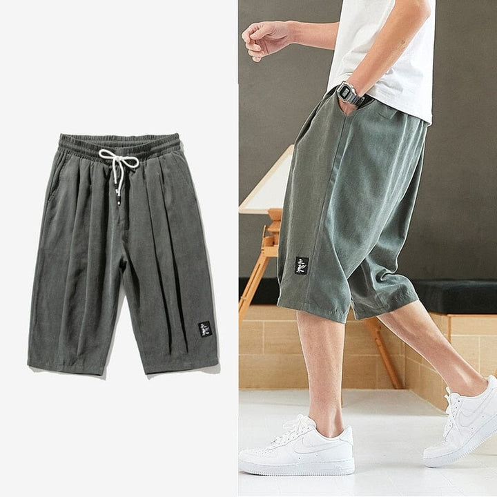 Bermuda Jogger Masculina - Short REF0001 Lanus Store PP Bermuda Jogger Masculina Verde 