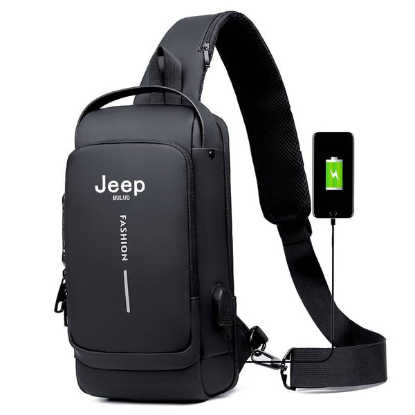Bolsa Crossbody Masculina e Feminina - Bolsa de Ombro Jeep Lanus Store Bolsa Crossbody Jeep Preta 