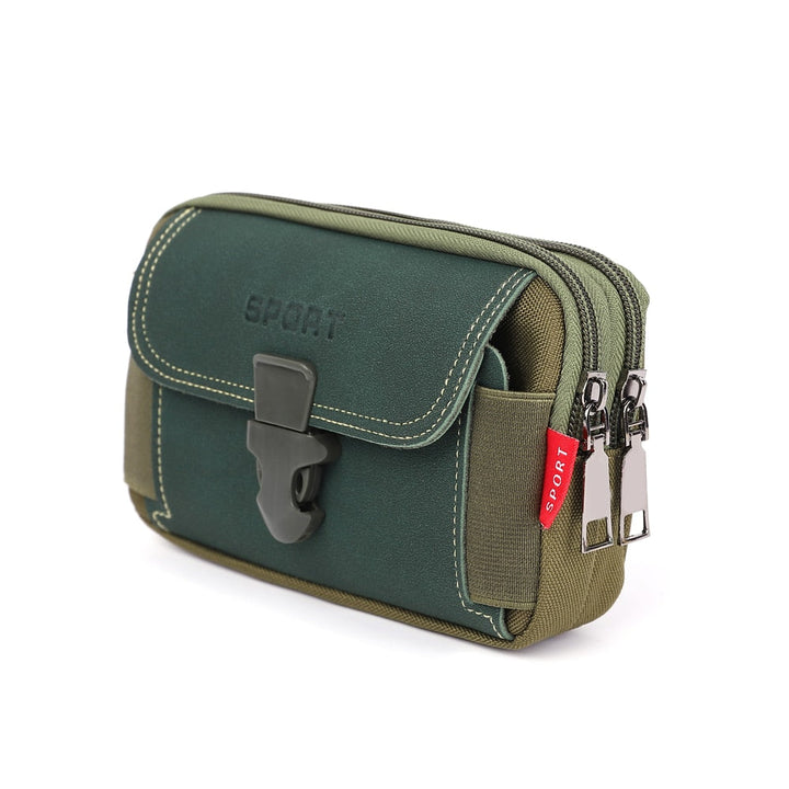 Bolsa de Cintura Masculina Multifuncional Lanus Store Bolsa de Cintura Verde Horizontal China 
