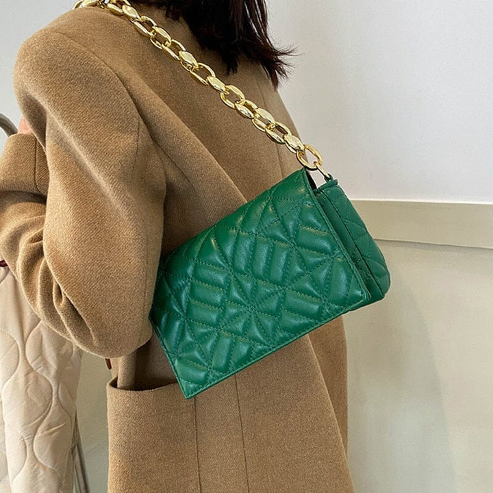 Bolsa de Ombro Feminina - Alça Corrente Grossa Carteira Lanus Store 