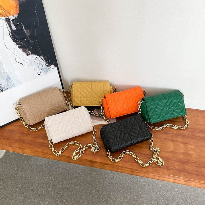 Bolsa de Ombro Feminina - Alça Corrente Grossa Carteira Lanus Store 
