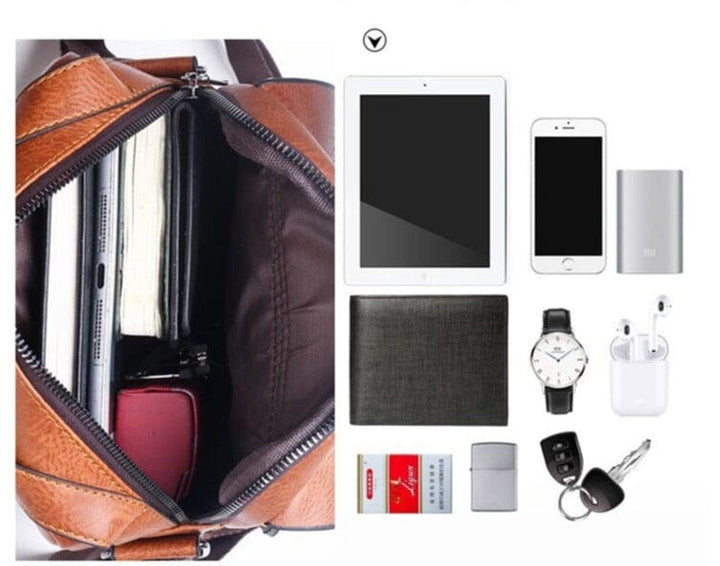 Bolsa de Ombro Masculina Jeep de Couro - Transversal Lanus Store 