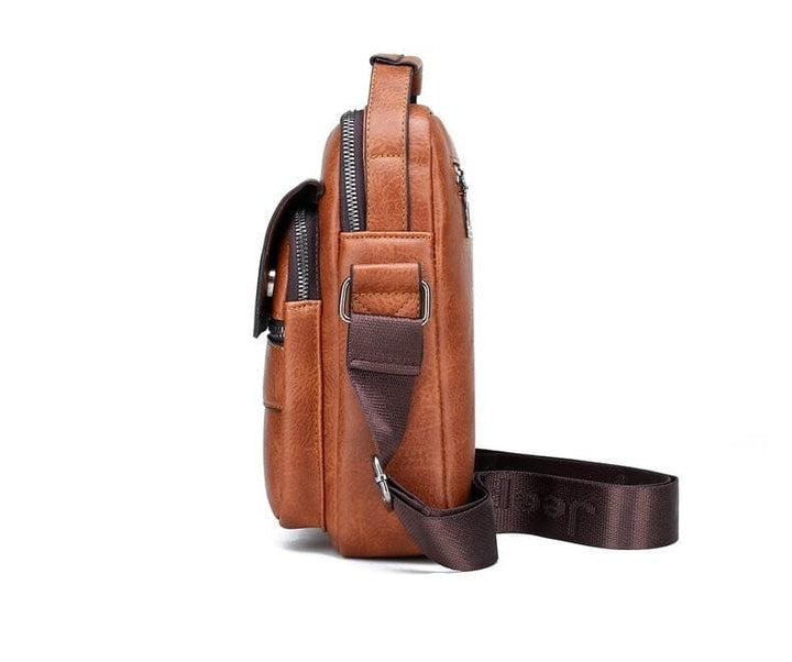 Bolsa de Ombro Masculina Jeep de Couro - Transversal Lanus Store 