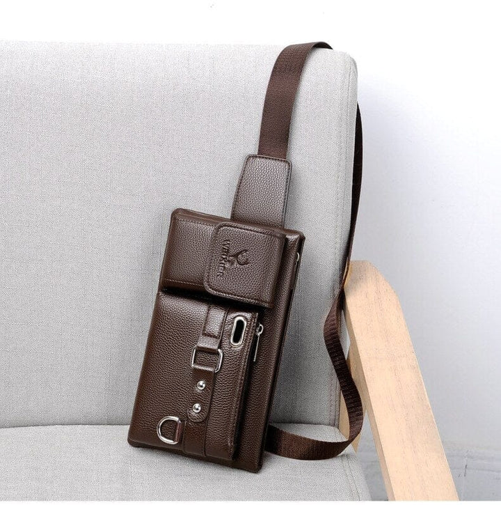 Bolsa de Ombro Masculina - Pochete Transversal Premium Lanus Store 