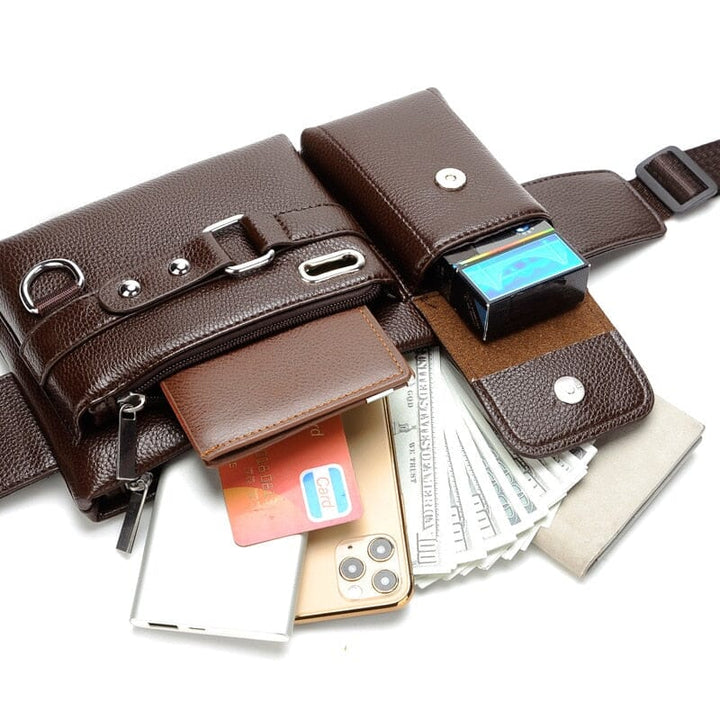 Bolsa de Ombro Masculina - Pochete Transversal Premium Lanus Store 