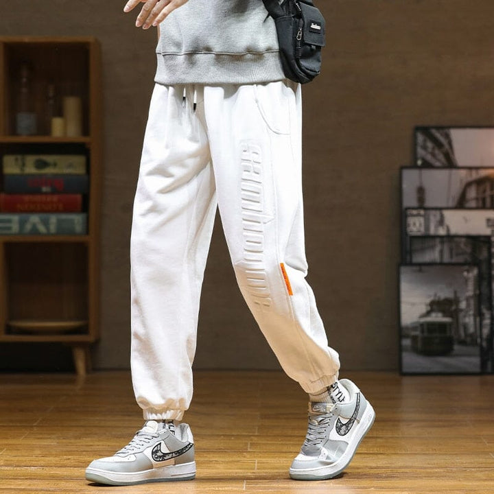 Calça Jogger Masculina Moletom Street Ref0004 Lanus Store PP Calça Jogger Masculina Moletom Branca 