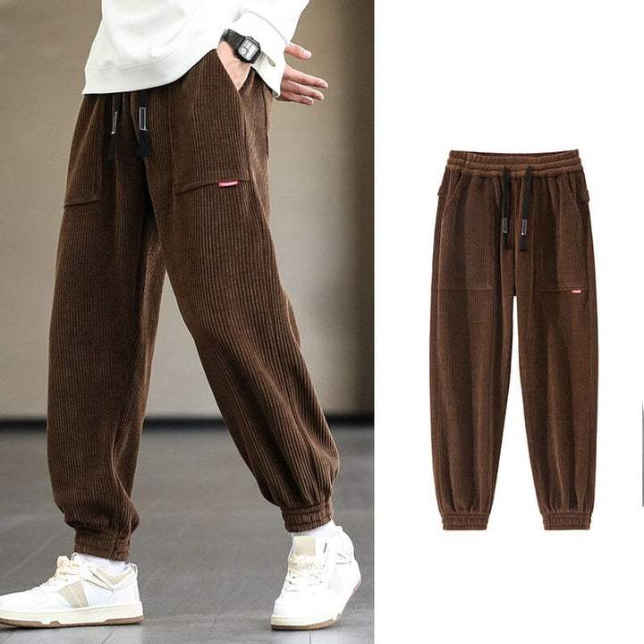 Calça Jogger Moletom Masculina Street Casual Ref0006 Lanus Store PP Auburn 