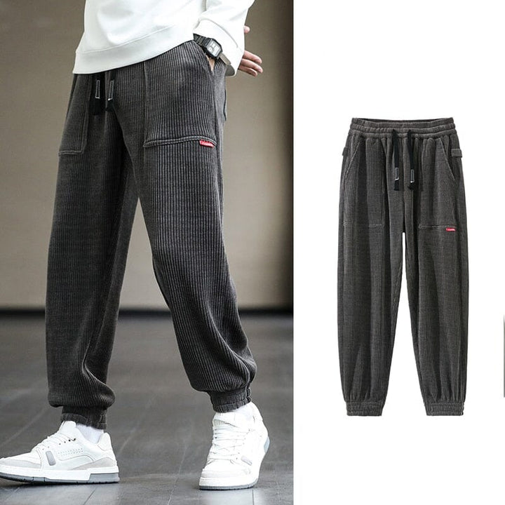 Calça Jogger Moletom Masculina Street Casual Ref0006 Lanus Store PP Calça Jogger Moletom Masculina Cinza 