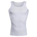 Camisa de Compressão Masculina Modeladora para Homens Lanus Store Regata Branca P 
