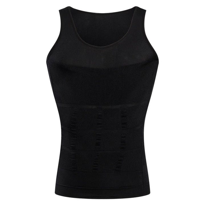 Camisa de Compressão Masculina Modeladora para Homens Lanus Store Regata Preto P 