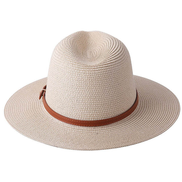 Chapéu Panamá Feminino Com Tira Simples De Palha Lanus Store 