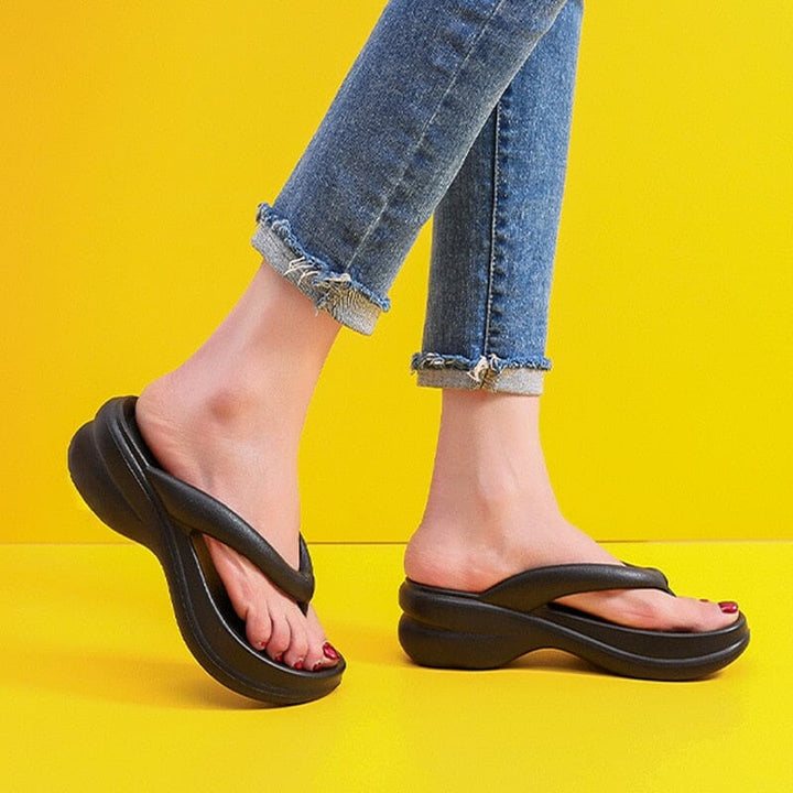 Chinelo Plataforma Feminino - Sandália Confort Nas Nuvens Lanus Store 