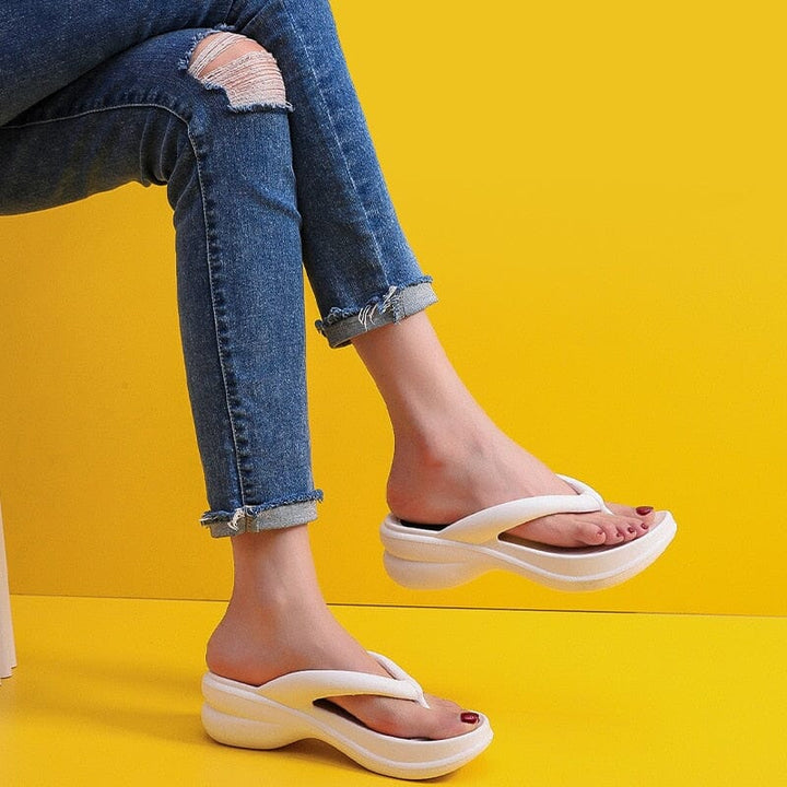 Chinelo Plataforma Feminino - Sandália Confort Nas Nuvens Lanus Store 