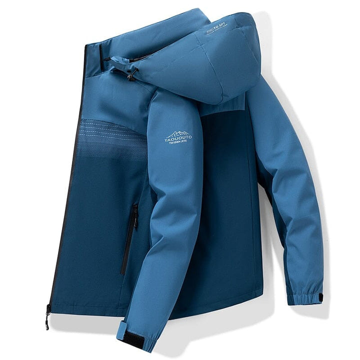 Jaqueta Corta Vento Masculina Com Capuz REF0002 Lanus Store Jaqueta Corta Vento Masculina Azul PP 