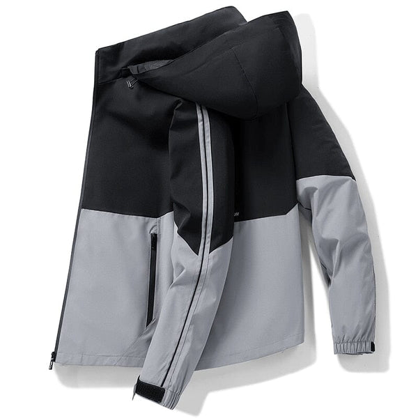 Jaqueta Corta Vento Masculina Com Capuz REF0002 Lanus Store Jaqueta Corta Vento Masculina Preta PP 