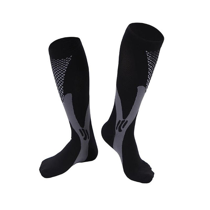 Meias de Alta Compressão 20-30 mmhg Anti Varizes Lanus Store Preto 35 - 38 
