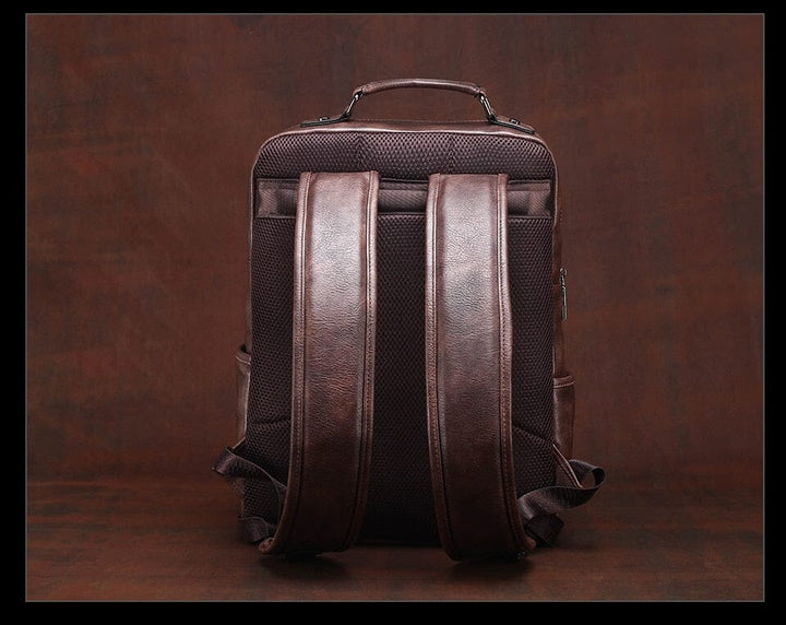 Mochila Jeep Casual de Couro - Bolsa Para Viagem, Notebook Lanus Store 