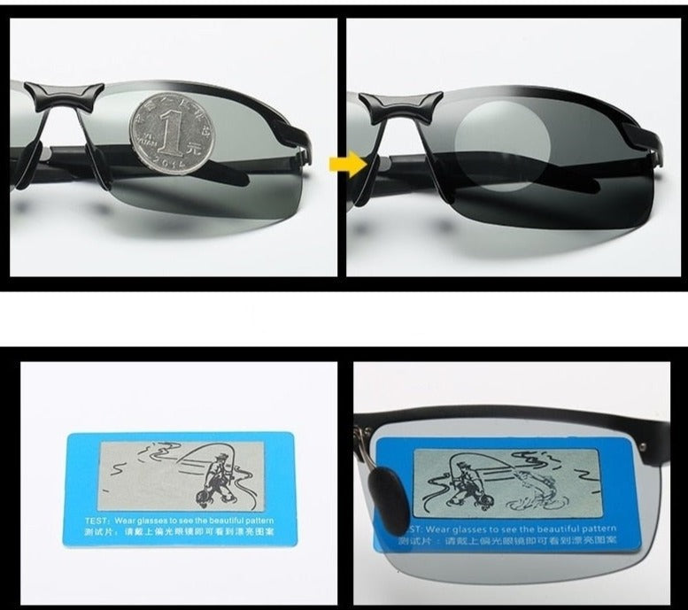 Óculos Fotocromático Polarizado Feminino e Masculino Lanus Store 