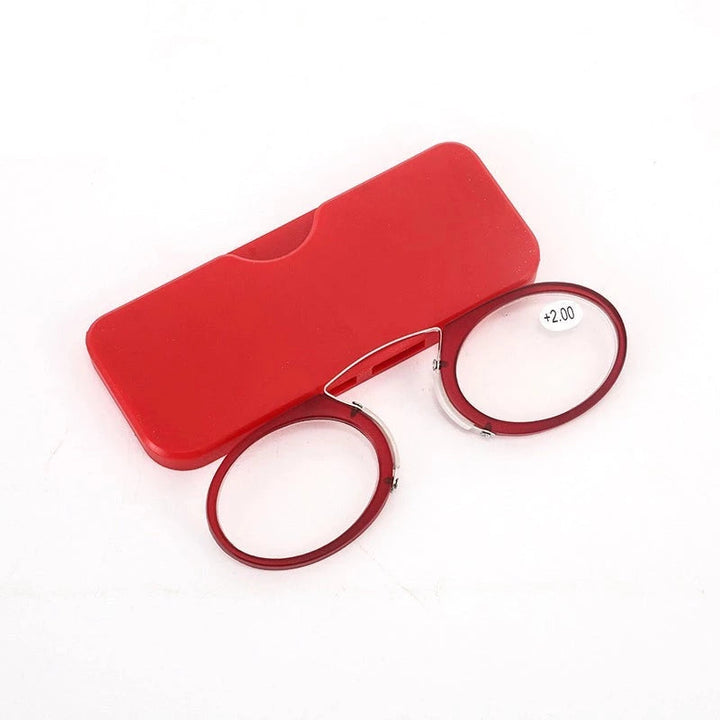 Óculos Para Leitura Portátil De Grau - Clipe Para Celular Lanus Store Óculos Para Leitura Portátil De Grau Vermelho +1.0 