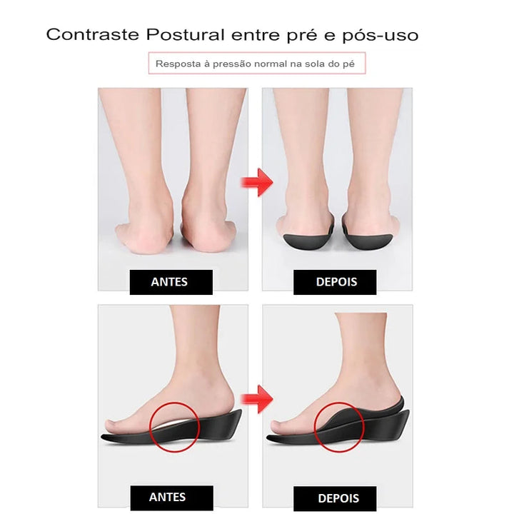 Palmilha Ortopédica Arco Plantar Suporte Anatômico Lanus Store 