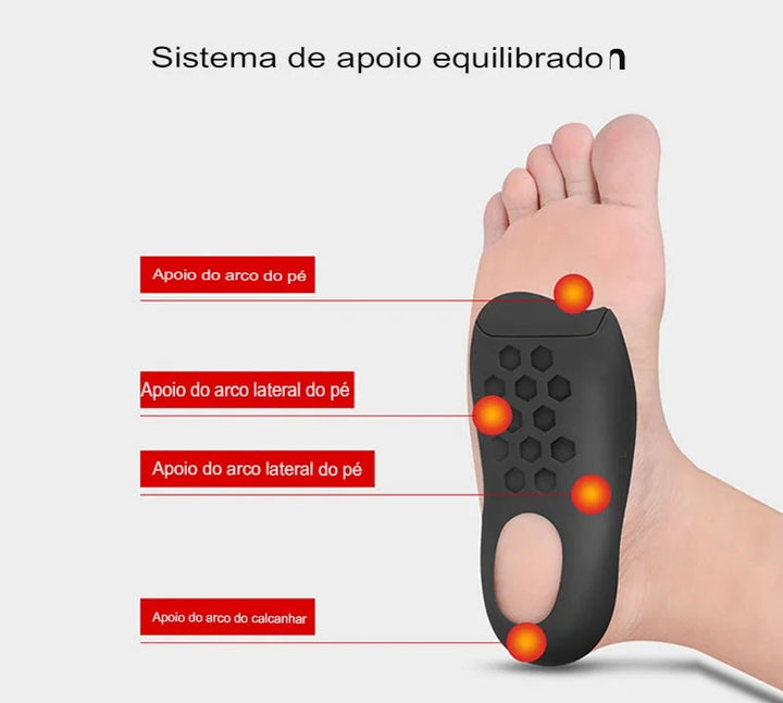 Palmilha Ortopédica Arco Plantar Suporte Anatômico Lanus Store 