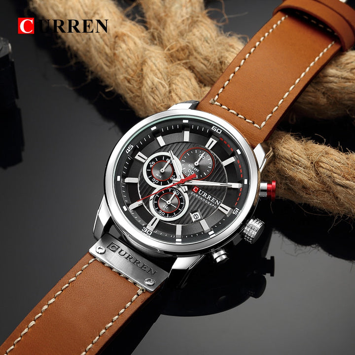 Relógio Curren Original Cronógrafo Masculino Lanus Store 