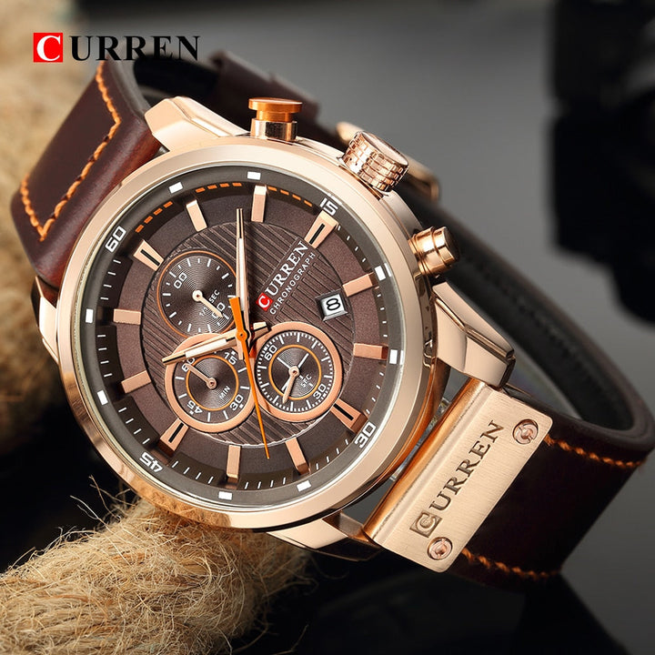 Relógio Curren Original Cronógrafo Masculino Lanus Store 