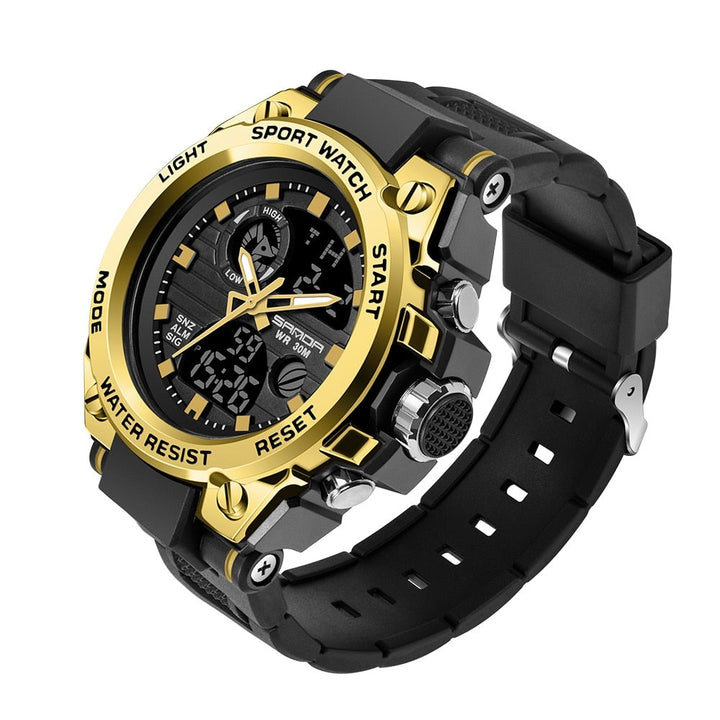 Relógio Masculino Militar Esportivo - Sanda Original Sport Lanus Store Dourado China 