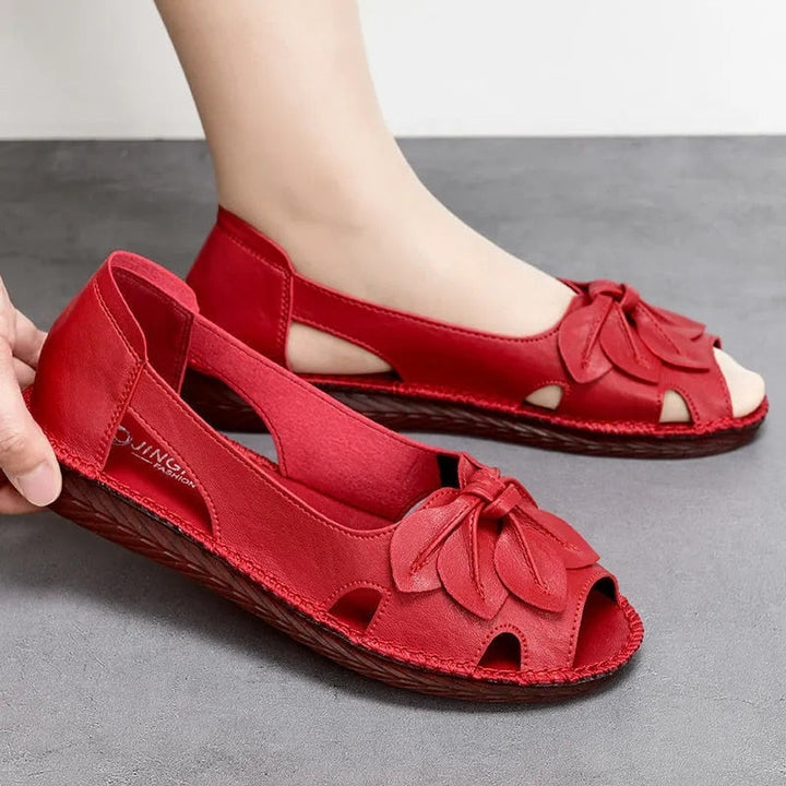 Sapatilhas Comfort Feminina Respiráveis, Flexiveis Ortofeet Lanus Store Vermelho 33 
