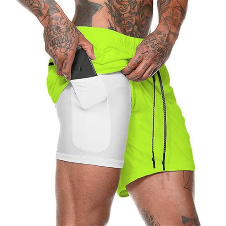 Short 2 em 1 Masculino Com Bolso - Bermuda De Corrida Lanus Store 