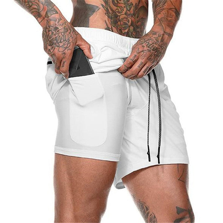 Short 2 em 1 Masculino Com Bolso - Bermuda De Corrida Lanus Store 