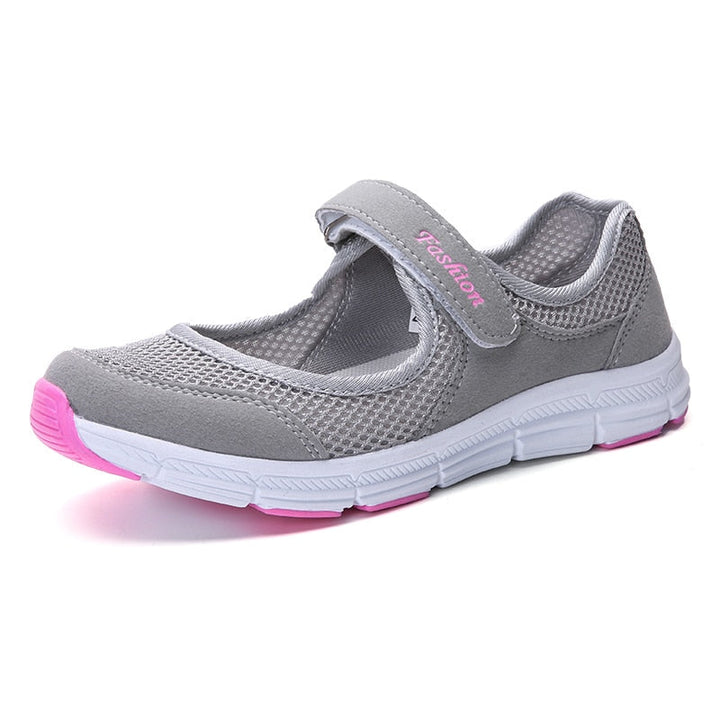 Tênis Feminino Para Caminhada e Corrida Confortável Lanus Store Cinza Claro 33 